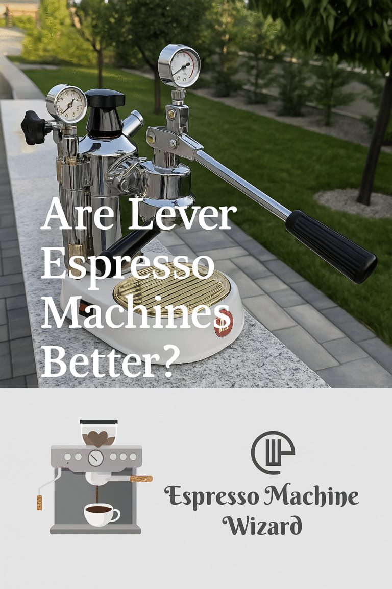 Are Lever Espresso Machines Better?