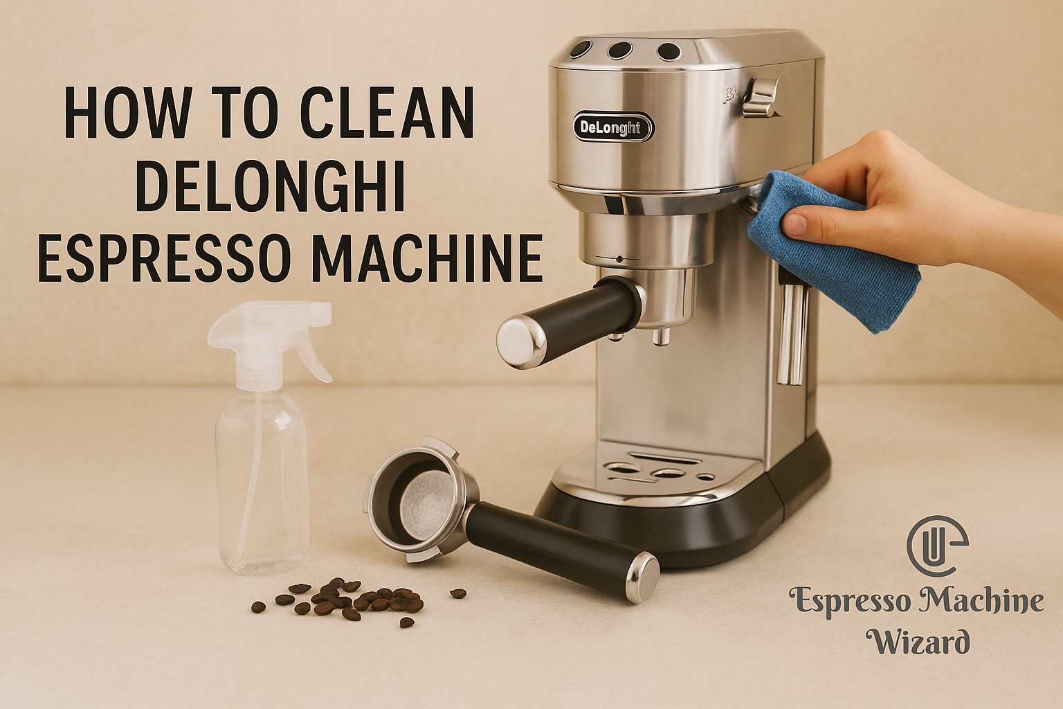 how to clean delonghi espresso machine