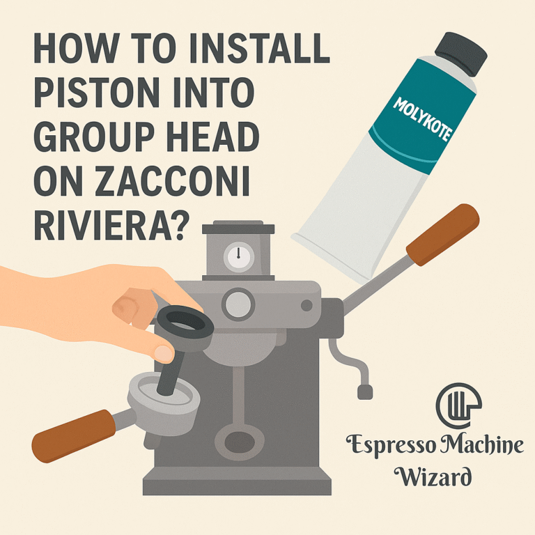 how to install piston into group head on zacconi riviera